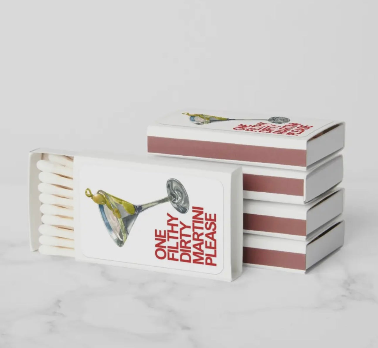 Filthy Dirty Martini Matchbox