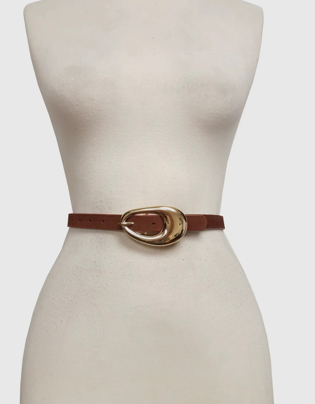 Brooklyn Chunky Gold Leather