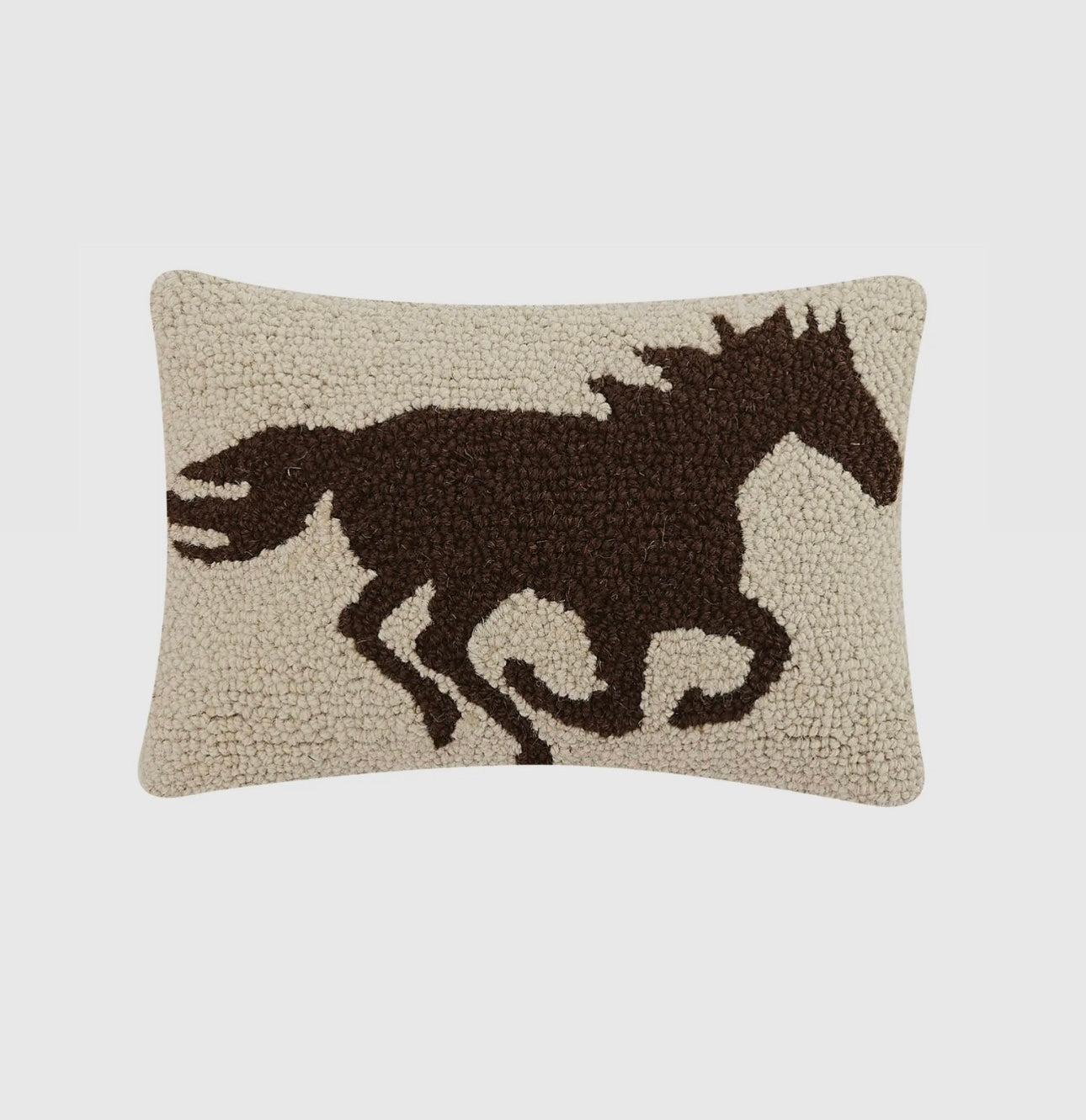 Galloping Horse Needlepoint Pillow