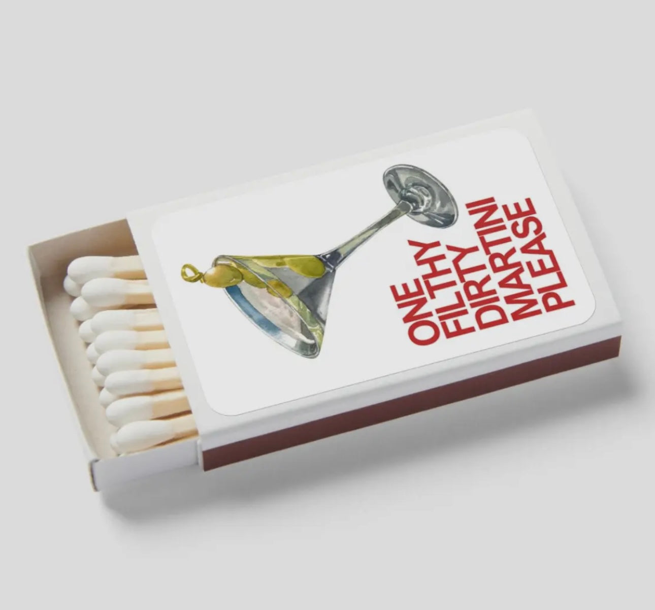 Filthy Dirty Martini Matchbox