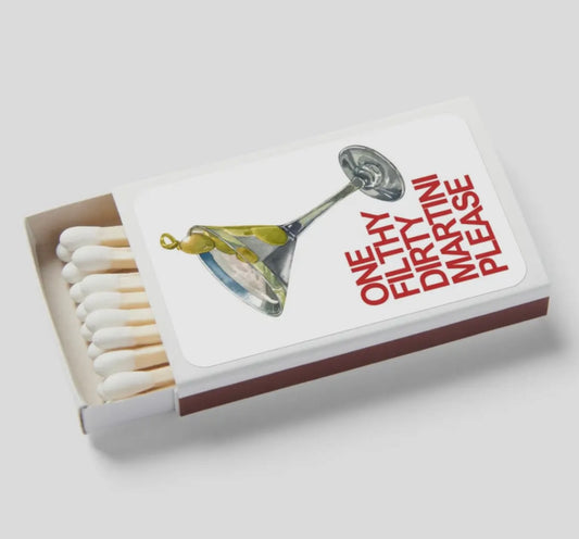 Filthy Dirty Martini Matchbox